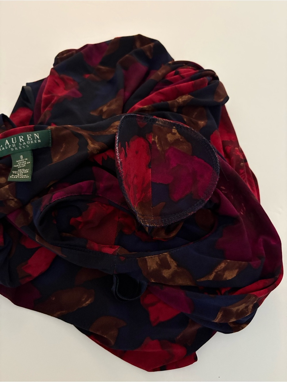 Lauren Ralph Lauren Red Floral Midi Dress - Picture 12 of 12
